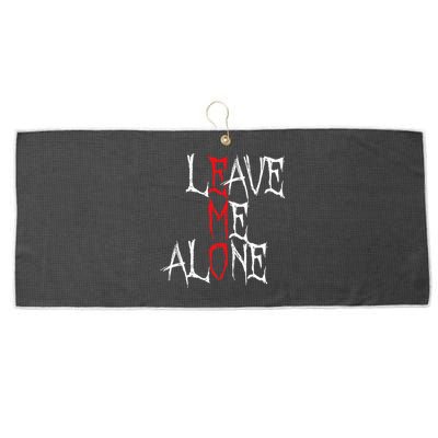 Leave Me Alone Emo Clothes Emocore Emo Music Fan Emo Large Microfiber Waffle Golf Towel