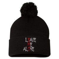 Leave Me Alone Emo Clothes Emocore Emo Music Fan Emo Pom Pom 12in Knit Beanie