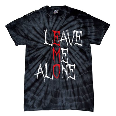 Leave Me Alone Emo Clothes Emocore Emo Music Fan Emo Tie-Dye T-Shirt