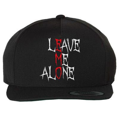 Leave Me Alone Emo Clothes Emocore Emo Music Fan Emo Wool Snapback Cap