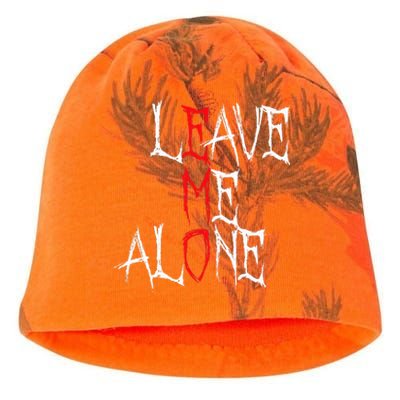 Leave Me Alone Emo Clothes Emocore Emo Music Fan Emo Kati - Camo Knit Beanie