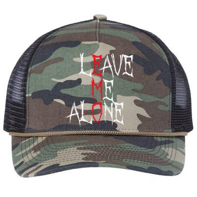 Leave Me Alone Emo Clothes Emocore Emo Music Fan Emo Retro Rope Trucker Hat Cap