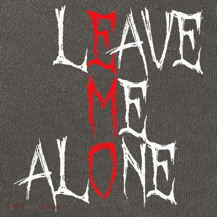 Leave Me Alone Emo Clothes Emocore Emo Music Fan Emo Cotton Canvas Backpack