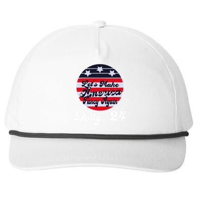 LetS Make America Fancy Again DollyS 24 Vintage Design Snapback Five-Panel Rope Hat