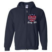 LetS Make America Fancy Again DollyS 24 Vintage Design Full Zip Hoodie