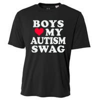 Love My Autism Swag Funny Autistic Girl Awareness Cooling Performance Crew T-Shirt