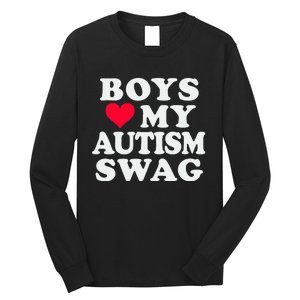 Love My Autism Swag Funny Autistic Girl Awareness Long Sleeve Shirt