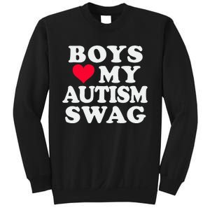 Love My Autism Swag Funny Autistic Girl Awareness Sweatshirt