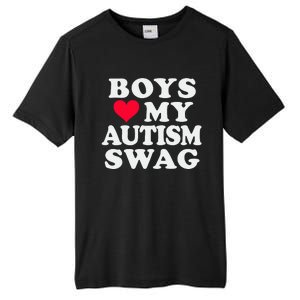 Love My Autism Swag Funny Autistic Girl Awareness Tall Fusion ChromaSoft Performance T-Shirt