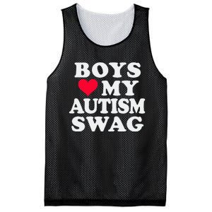 Love My Autism Swag Funny Autistic Girl Awareness Mesh Reversible Basketball Jersey Tank