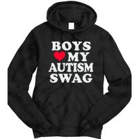 Love My Autism Swag Funny Autistic Girl Awareness Tie Dye Hoodie