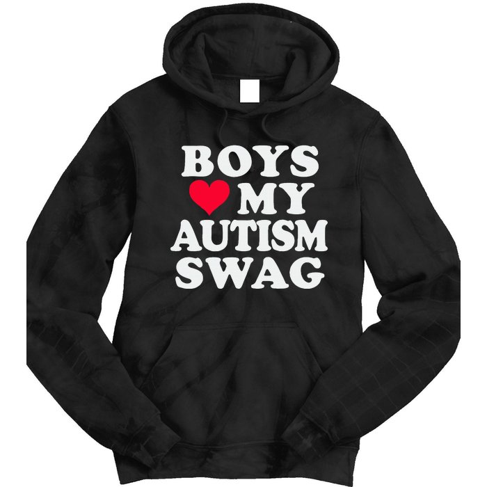 Love My Autism Swag Funny Autistic Girl Awareness Tie Dye Hoodie