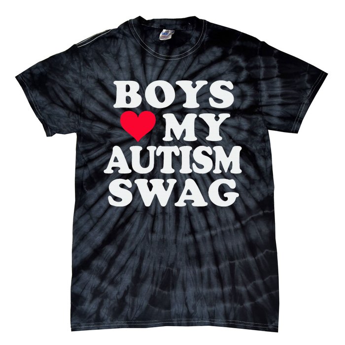 Love My Autism Swag Funny Autistic Girl Awareness Tie-Dye T-Shirt