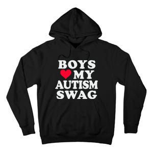 Love My Autism Swag Funny Autistic Girl Awareness Tall Hoodie