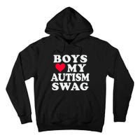 Love My Autism Swag Funny Autistic Girl Awareness Tall Hoodie