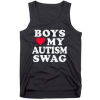 Love My Autism Swag Funny Autistic Girl Awareness Tank Top