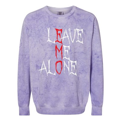 Leave Me Alone Emo Clothes Emocore Emo Music Fan Emo Colorblast Crewneck Sweatshirt