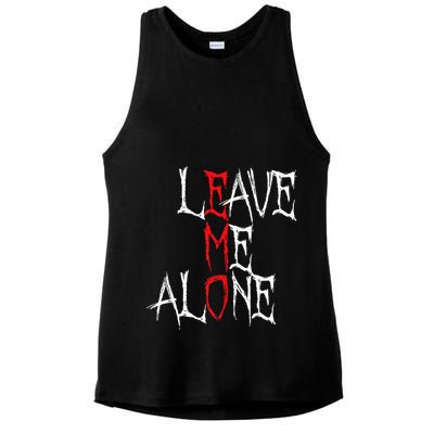 Leave Me Alone Emo Clothes Emocore Emo Music Fan Emo Ladies PosiCharge Tri-Blend Wicking Tank