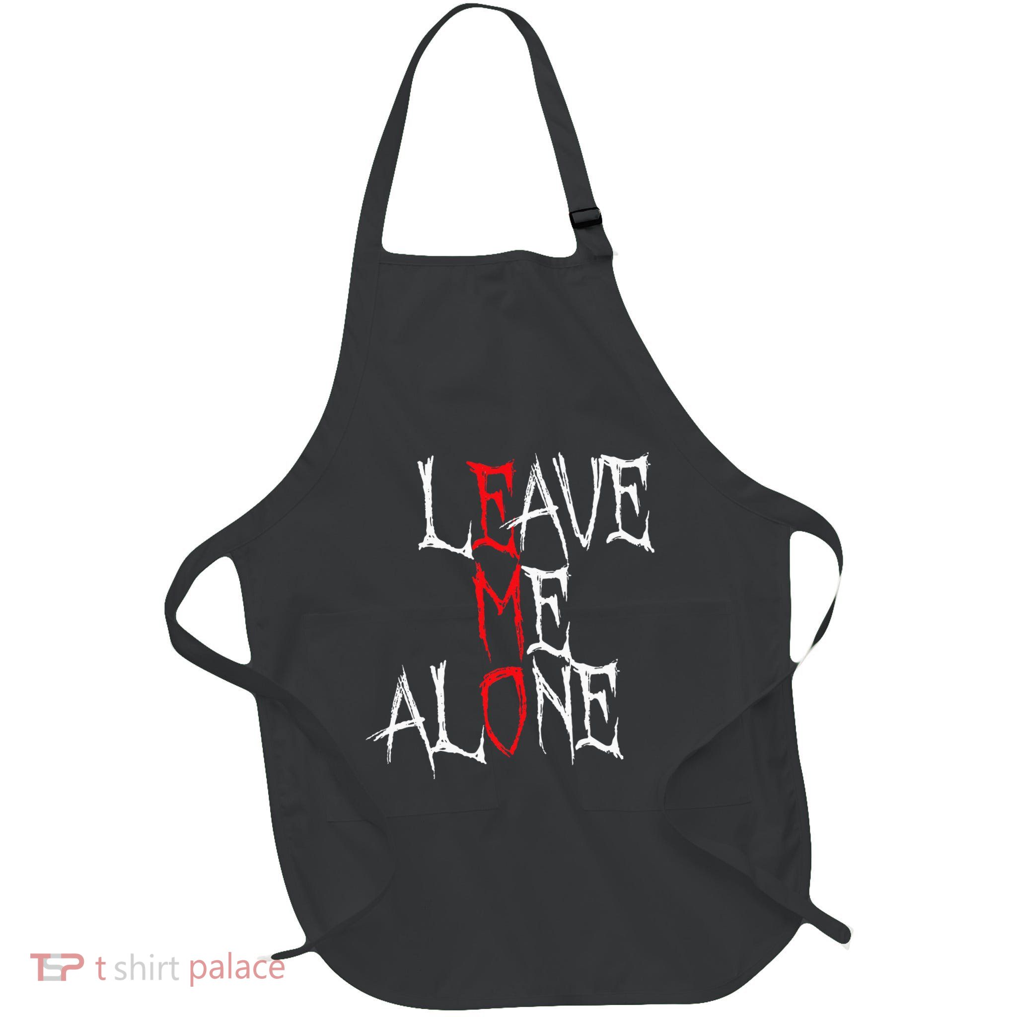 Leave Me Alone Emo Clothes Emocore Emo Music Fan Emo Full-Length Apron With Pockets