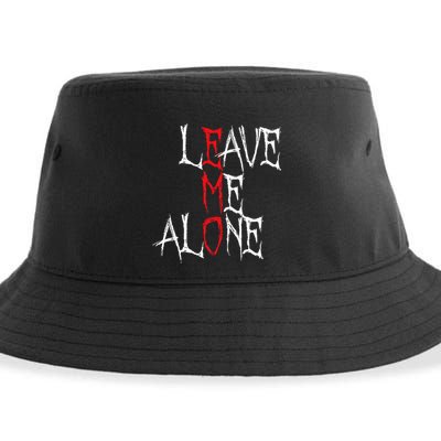 Leave Me Alone Emo Clothes Emocore Emo Music Fan Emo Sustainable Bucket Hat