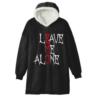Leave Me Alone Emo Clothes Emocore Emo Music Fan Emo Hooded Wearable Blanket