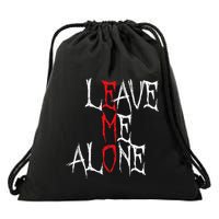 Leave Me Alone Emo Clothes Emocore Emo Music Fan Emo Drawstring Bag