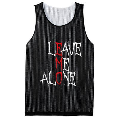 Leave Me Alone Emo Clothes Emocore Emo Music Fan Emo Mesh Reversible Basketball Jersey Tank