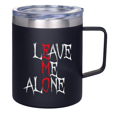 Leave Me Alone Emo Clothes Emocore Emo Music Fan Emo 12oz Stainless Steel Coffee Mug