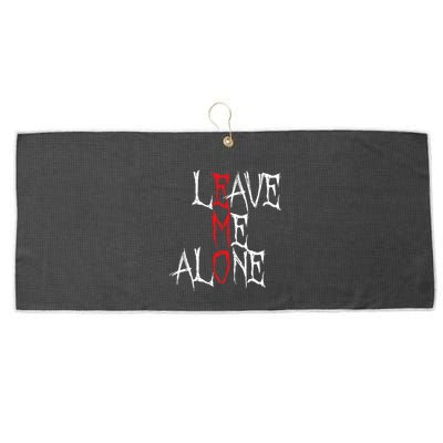 Leave Me Alone Emo Clothes Emocore Emo Music Fan Emo Large Microfiber Waffle Golf Towel