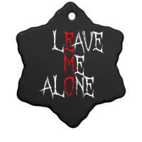 Leave Me Alone Emo Clothes Emocore Emo Music Fan Emo Ceramic Star Ornament