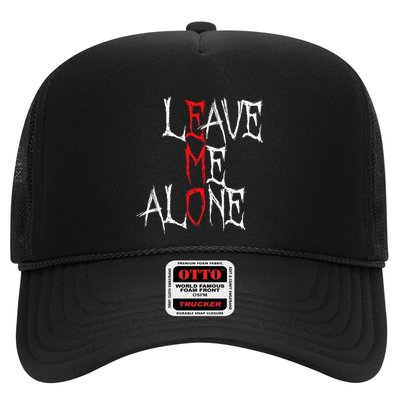 Leave Me Alone Emo Clothes Emocore Emo Music Fan Emo Trucker Hat