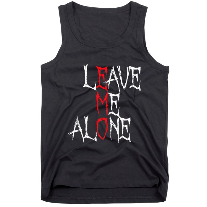 Leave Me Alone Emo Clothes Emocore Emo Music Fan Emo Tank Top