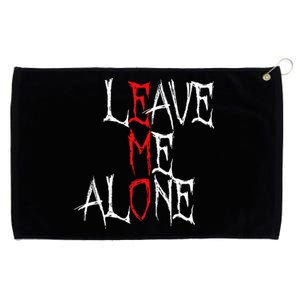 Leave Me Alone Emo Clothes Emocore Emo Music Fan Emo Grommeted Golf Towel