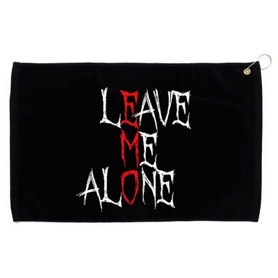 Leave Me Alone Emo Clothes Emocore Emo Music Fan Emo Grommeted Golf Towel