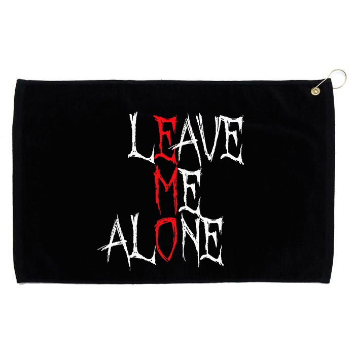 Leave Me Alone Emo Clothes Emocore Emo Music Fan Emo Grommeted Golf Towel