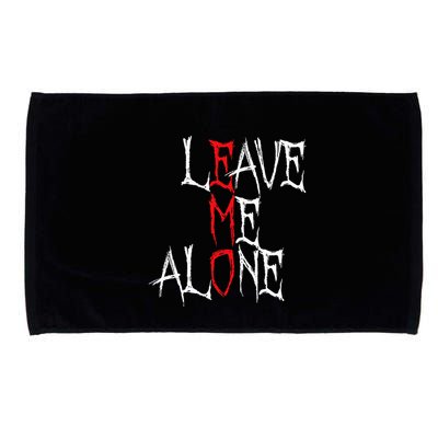 Leave Me Alone Emo Clothes Emocore Emo Music Fan Emo Microfiber Hand Towel