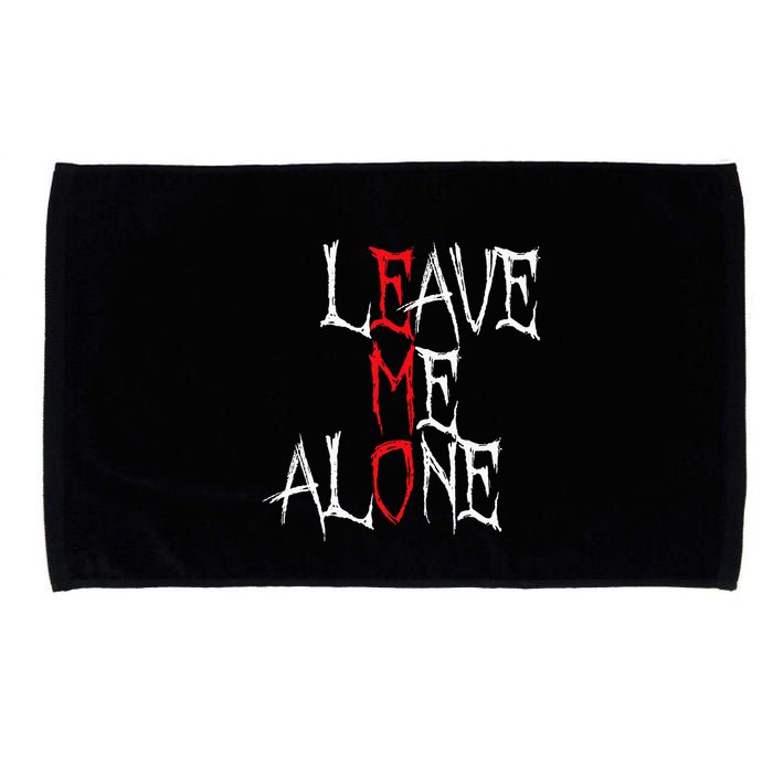 Leave Me Alone Emo Clothes Emocore Emo Music Fan Emo Microfiber Hand Towel