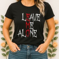 Leave Me Alone Emo Clothes Emocore Emo Music Fan Emo Womens T-Shirt