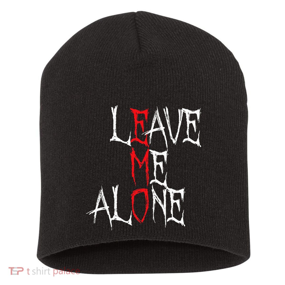 Leave Me Alone Emo Clothes Emocore Emo Music Fan Emo Short Acrylic Beanie