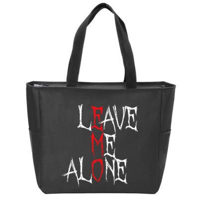 Leave Me Alone Emo Clothes Emocore Emo Music Fan Emo Zip Tote Bag