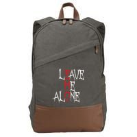 Leave Me Alone Emo Clothes Emocore Emo Music Fan Emo Cotton Canvas Backpack