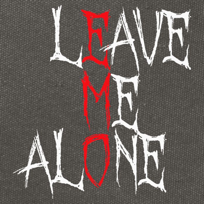 Leave Me Alone Emo Clothes Emocore Emo Music Fan Emo Cotton Canvas Backpack