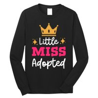 Little Miss Adopted Daughter Son Family Adoption Day Long Sleeve Shirt