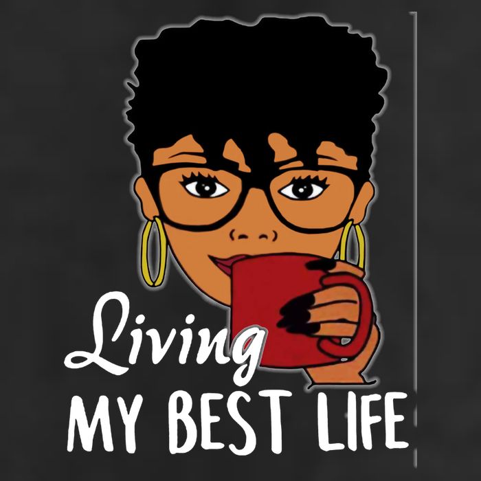 Living My Best Life 7 Panel Mesh Trucker Snapback Hat
