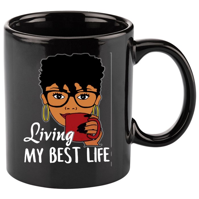 Living My Best Life 11oz C Handle Ceramic Mug