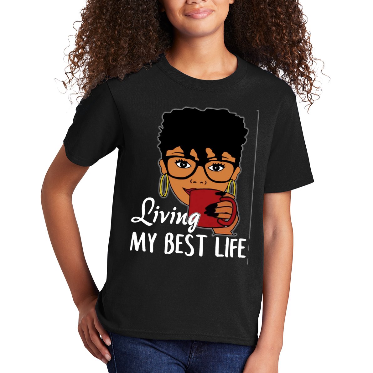 Living My Best Life Kids T-Shirt