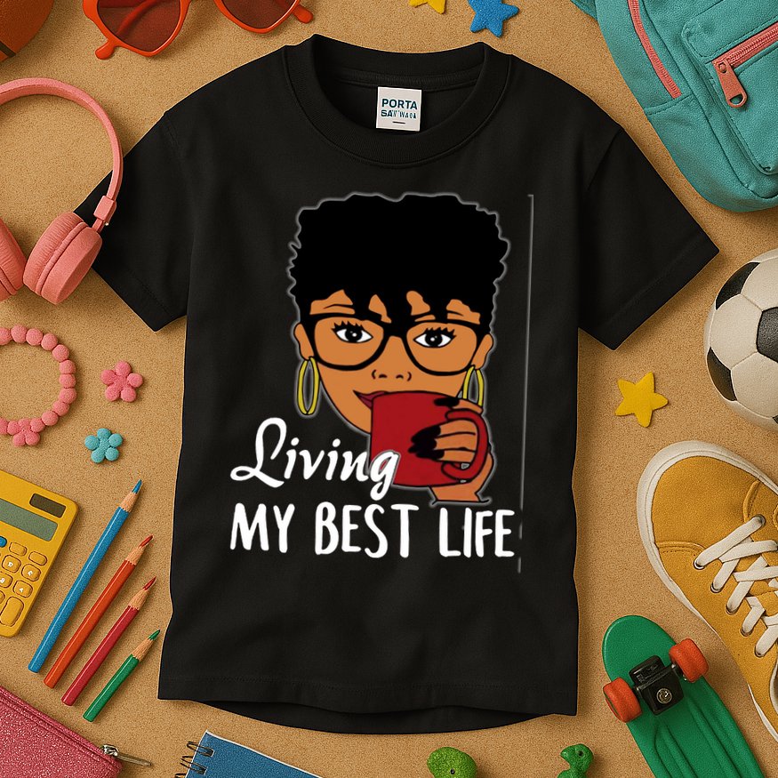 Living My Best Life Kids T-Shirt