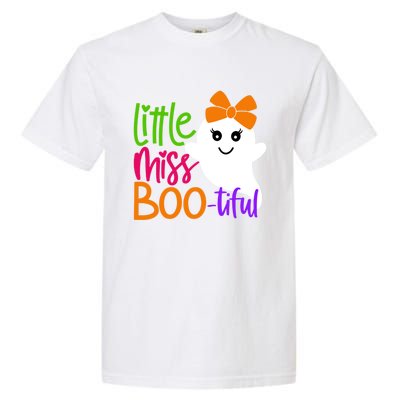 Little Miss Bootiful Funny Gift Funny Halloween Gift Garment-Dyed Heavyweight T-Shirt