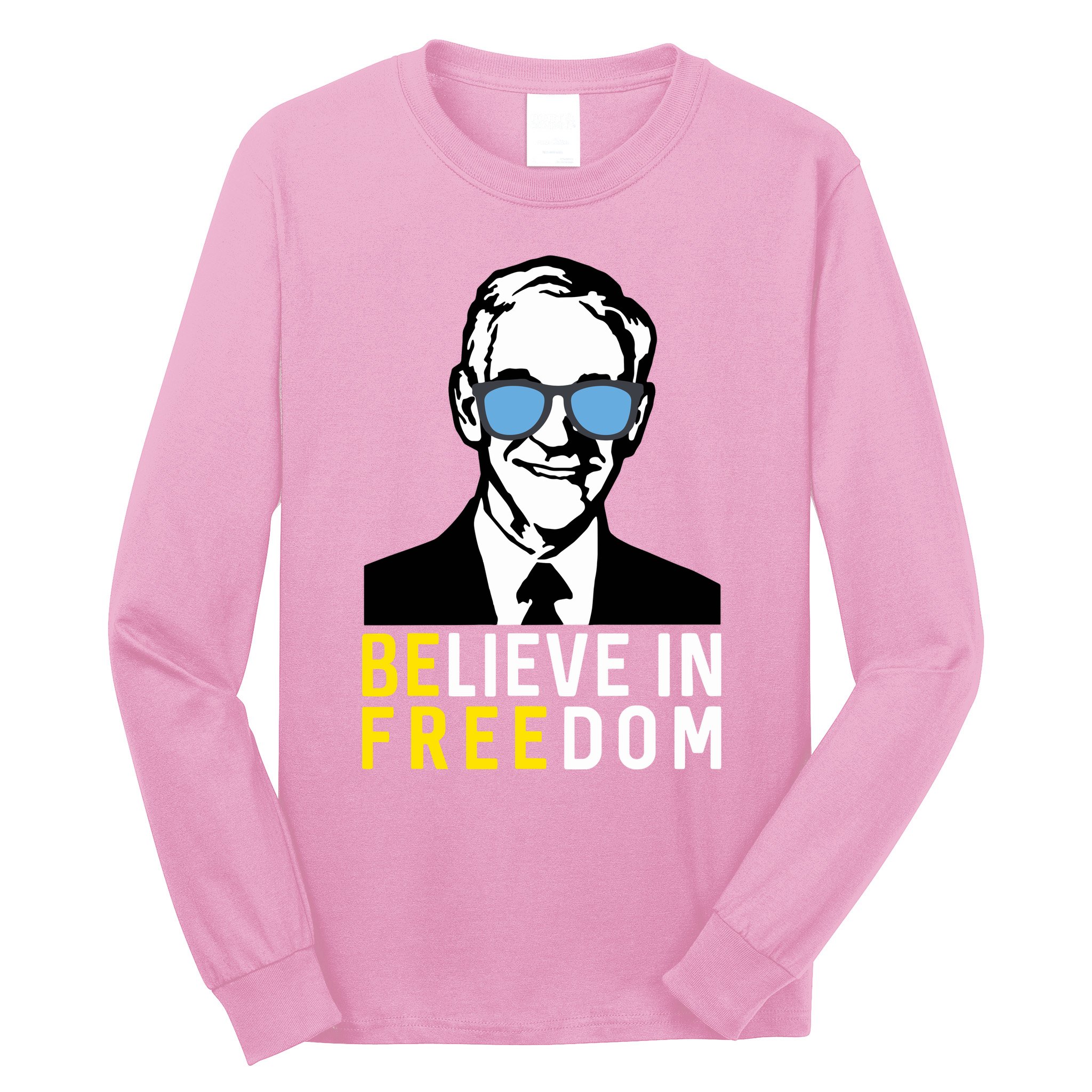 Libertarian Mama Believe In Freedom Libertarian Ron Paul Long Sleeve Shirt