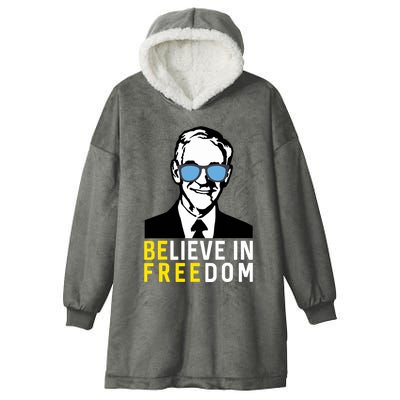 Libertarian Mama Believe In Freedom Libertarian Ron Paul Hooded Wearable Blanket